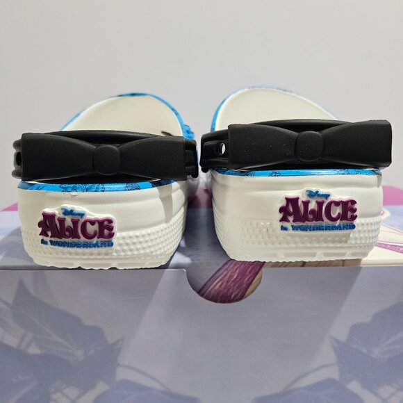 Disney Alice In Wonderland Slip On Clogs Women's Size 7 Sandals With Box Blue - Picture 5 of 11